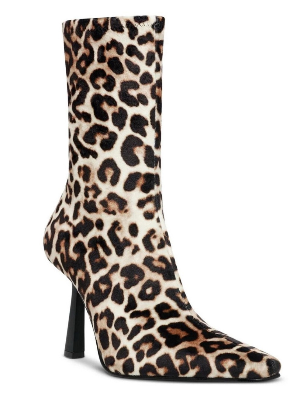 Steve Madden Vakay Boots In Leopard Print Pointed Toe Suede Women’s Size 6M New